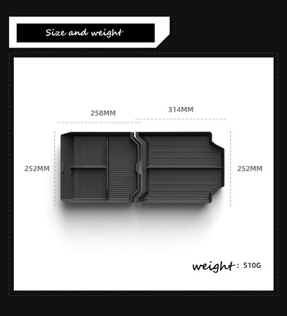 Cybertruck—Central Control Lower Storage Box